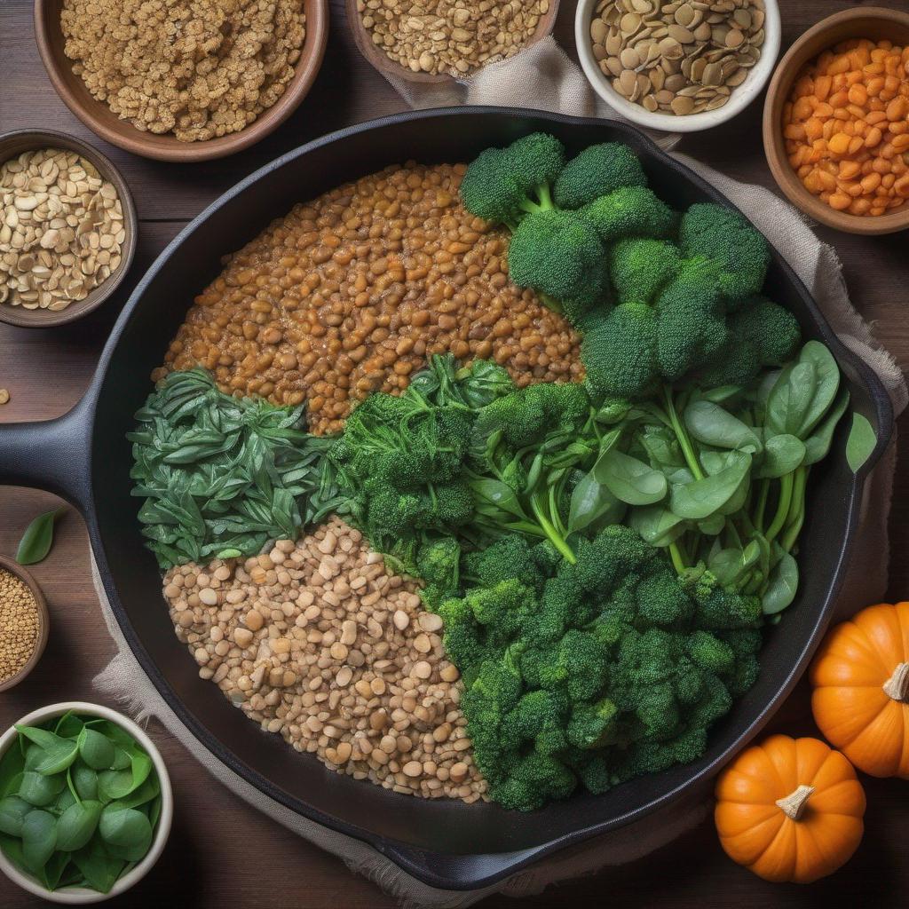 Produkty bogate w żelazo dla wegetarian